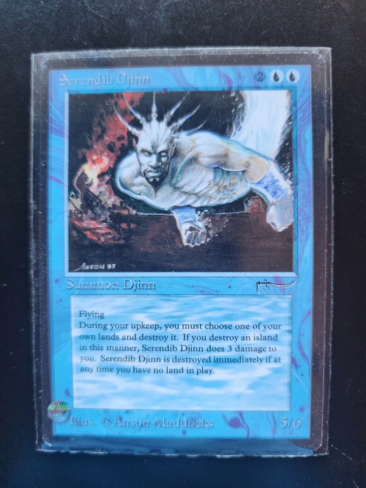 Serendib Djinn Magic: The Gathering MTG x1 Arabian Nights Lightly Played English - Image 3 of 3