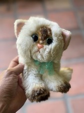 Vtg 1992 Tyco Kitty Kitty Kittens Siamese Cat Plush Purrs Brown Tan