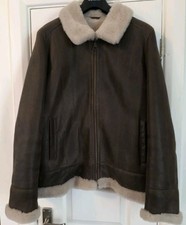 Lakeland Leather Cartmel Sheepskin Jacket In Chocolate Brown Size 18 Rrp: £449