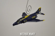 RARE Blue Angels Phantom F4 USA Navy Christmas Ornament Aircraft Airplane Jet 