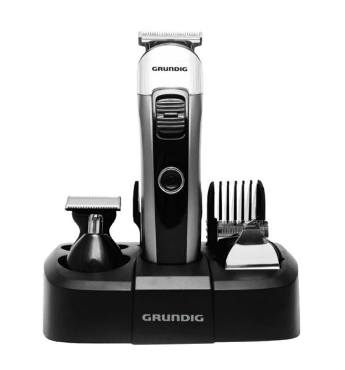 Grundig MGK 6841 Kit Per Tagliacapelli Con Stazione Di Ricarica 8 Accessori Gms3