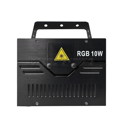 10W RGB Animation Laser LOGO Projector Full Color ILDA Wedding Party Show Event