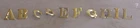 Hat Brass, Letters, 1 inch, Civil War, New