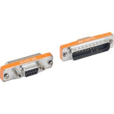 Mini DB25 Male to DB9 Female Serial Adapter RS 232