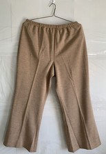 Elastic Women  s Straight Leg Pants Polyester Sz 24 Single Stitch 70  S VTG