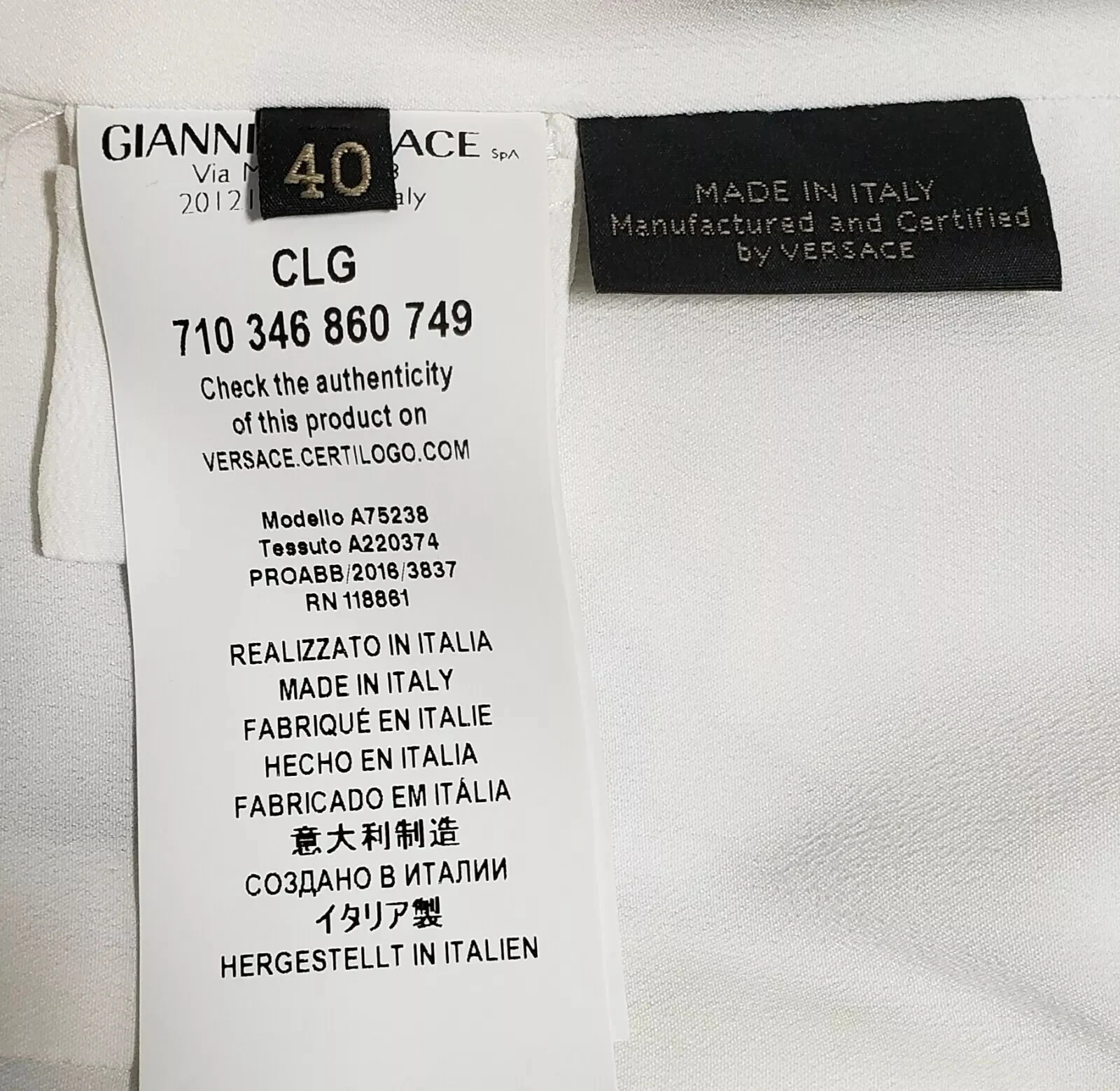 Abito A I 2016 Look # 42 Versace viscosa e seta 40 4