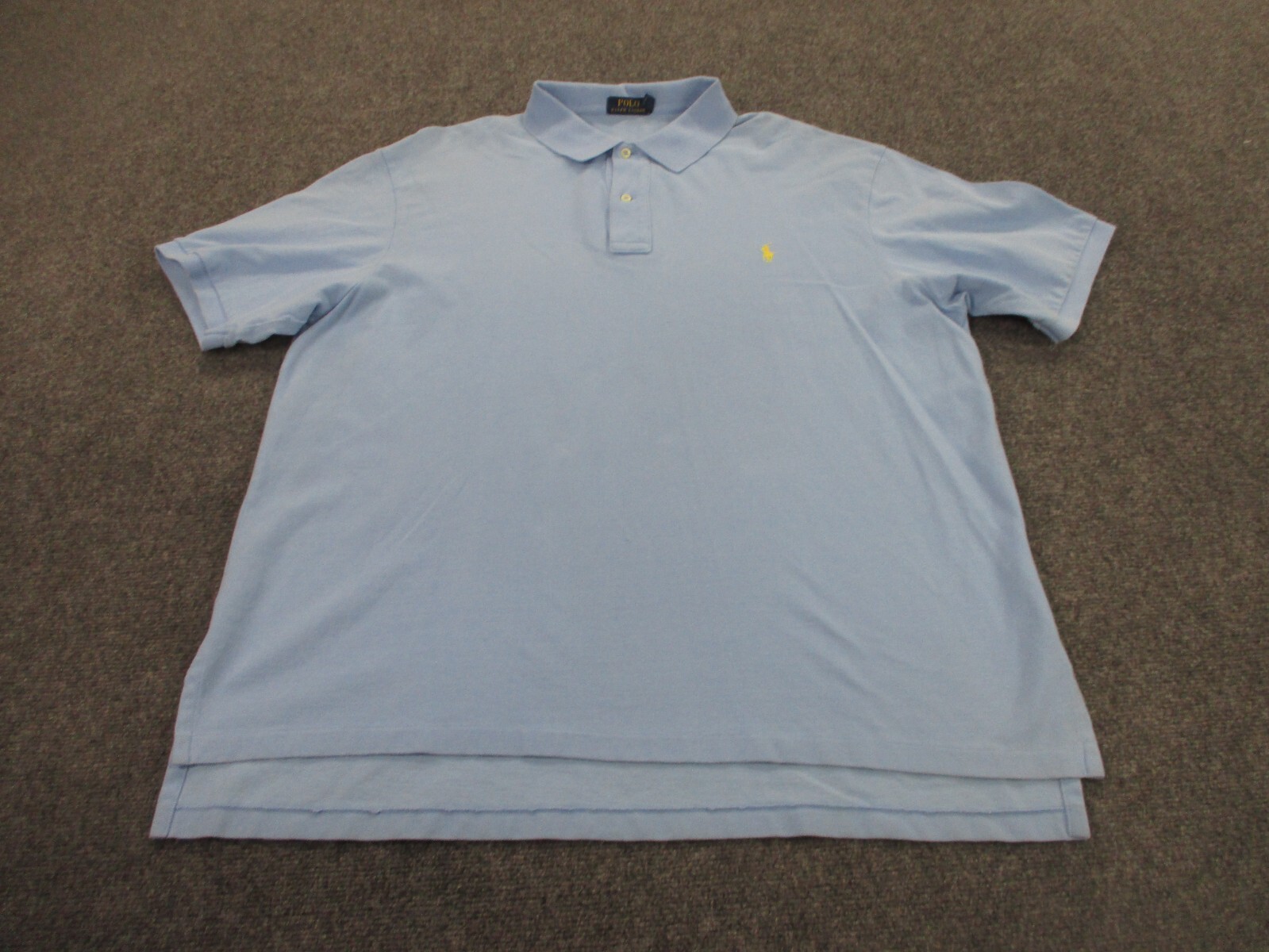Polo Ralph Lauren Camicia Meds 2XB Blu Pony Logo Golf Vestibilità Classica Preppy Adulto
