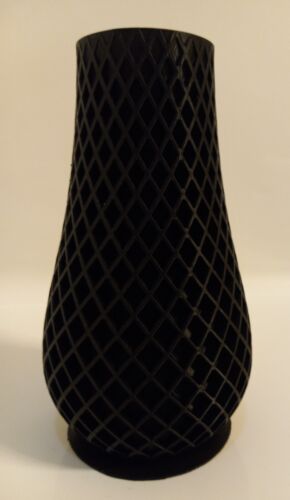 Decorative Black Accent Vase 6 Inch Tall  - Picture 1 of 4