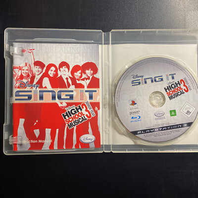 Disney Sing It High School Musical 3 (2008) Playstation 3 Game - PS3 Music Sim