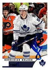 Korbinian Holzer - Signed 2013-14 Panini Score Card #484