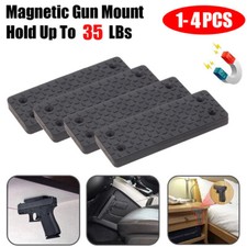 1-4 PCS 35lbs Gun Magnet Mount Magnetic Holder Concealed Pistol For Car Desk Bed