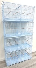 COMBO-4 LARGE 30" Stackable of Breeder Bird Center Divider Cages Side Nest Doors