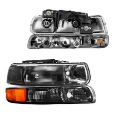 Pair Headlight Assembly For For 1999-2002 Chevy Silverado 2000-2006 Suburban Pair Headlight Assembly For For 1999-2002 Chevy Silverado 2000-2006 Suburban