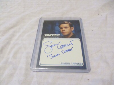 2021 CBS STUDIOS STAR TREK TNG SIMON TARSES AUTOGRAPHED CARD