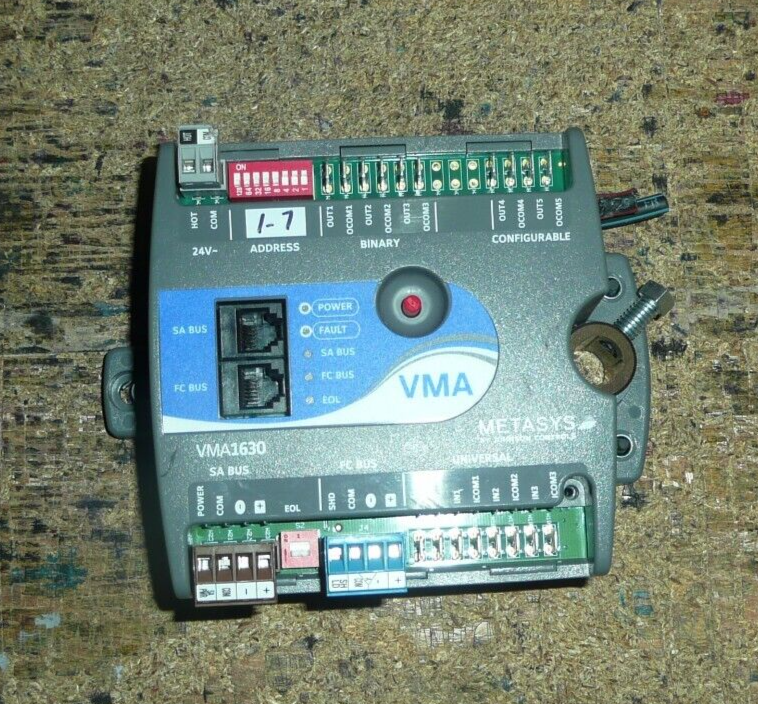 Vma Controller Johnson Controls VMA VMA1630 I/O Module Controller 37-582-52 | eBay