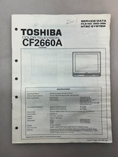 Toshiba CF2660A Original Service Manual Free Shipping