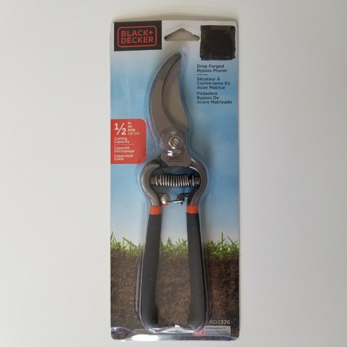 Neu Black & Decker Gesenkgeschmiedete Bypass-Hochentaster 1/2 Zoll Kapazität Gartenschere ergonomisch