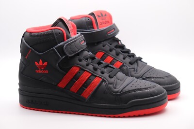 ADIDAS ORIGINALS FORUM HI KSI LEDER SNEAKER SCHWARZ ROT GW4527 HERREN UK6