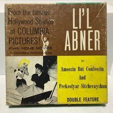 VTG RARE Columbia Pictures LI'L ABNER Double Feature 8mm Home Movies Cartoon