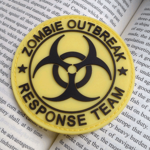 ZOMBIE HUNTER OUTBREAK RESPONSE TEAM TACTICAL BIOHAZARD 3D PVC PATCH - Picture 4 of 6