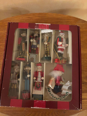8 Bombay Company Nutcracker Ornaments 4  Tall Opening Mouths Working Levers