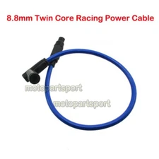 8.8mm Twin Core Racing Power Cable Ignition Coil Motorcycle ATV Pit Dirt Bike