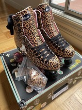 NEW Moxi Jungle Roller Skates Women's Pink Leopard Size 8 W 8.5-9 New In Box