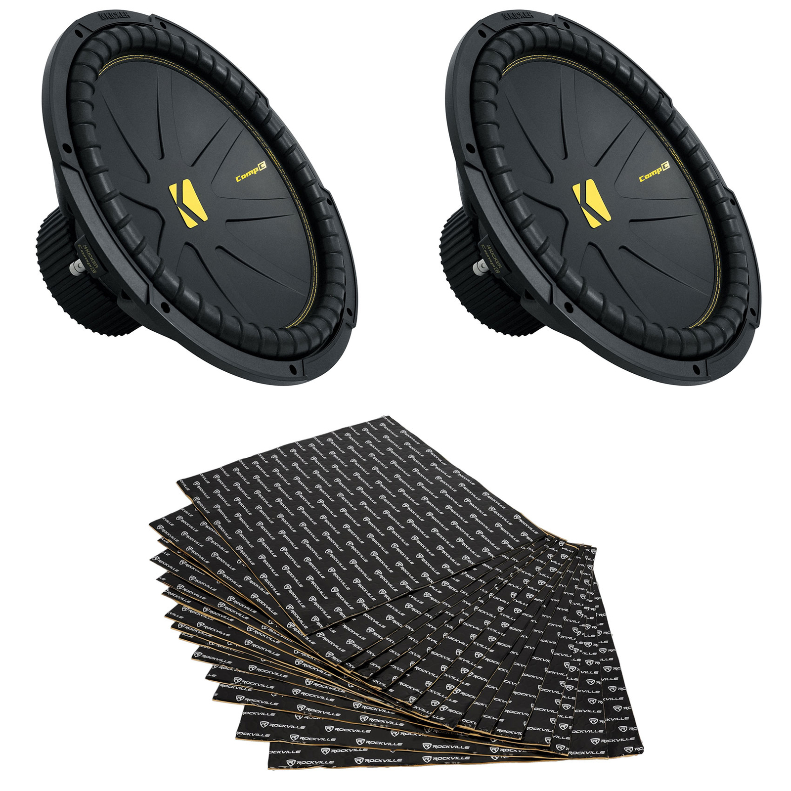 2 Комплект автомобильных сабвуферов Kicker 50CWCS154 CompC из 15 сабвуферов Комплект для подавления звуковой вибрации 52190₽