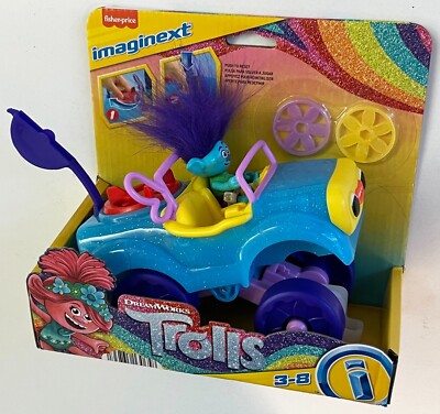 Imaginext Trolls SPARKLE & ROLL PACK, POPPY & HELICOPTER and