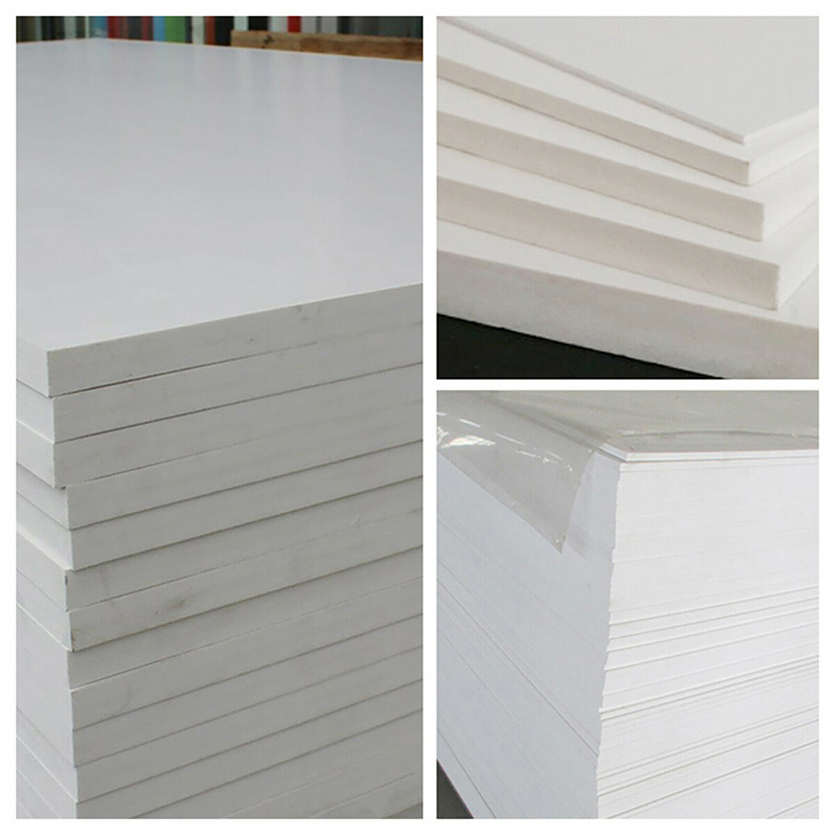 PVC Sheet Plate Hard Plastic Panel Board 0.4/0.5/1/2/3/4 Thick Black