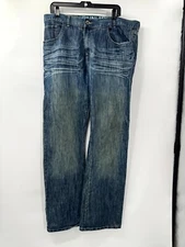 Ecko Unltd. Bootcut Jeans Men 38 X 34 Blue Denim Cotton 5-Pocket Zip Fly Y2K