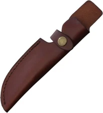 Ontario Brown Leather Sheath Fits The Heirloom Trailing-Point Fixed Blade Knife