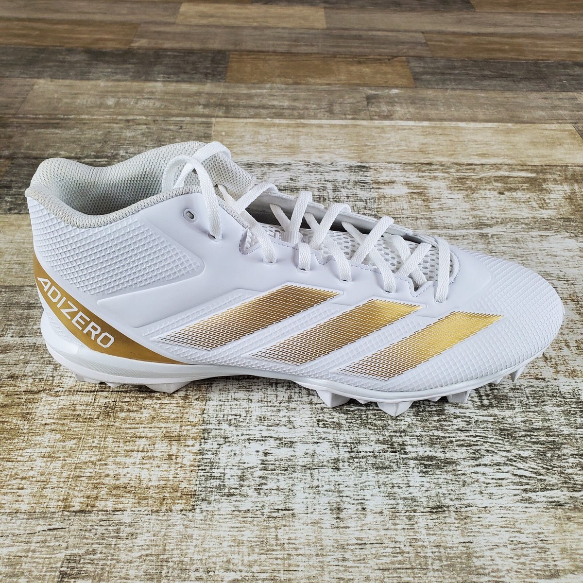 Adidas Adizero Impact.2 Mens Shoes Sz 13 White Gold Lace-Up  display picture 1
