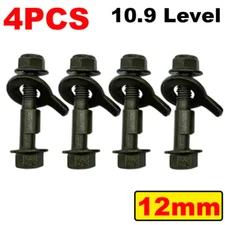 4x 12mm 10.9 Front Wheels Cam Bolts Adjustable Camber Correction Alignment Kit