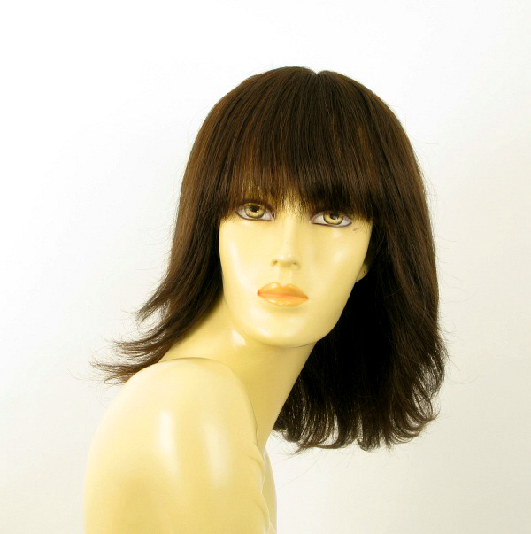 Perruque naturelle marron chocolat TABATA 6 PERUK pour retrouver volume et confiance