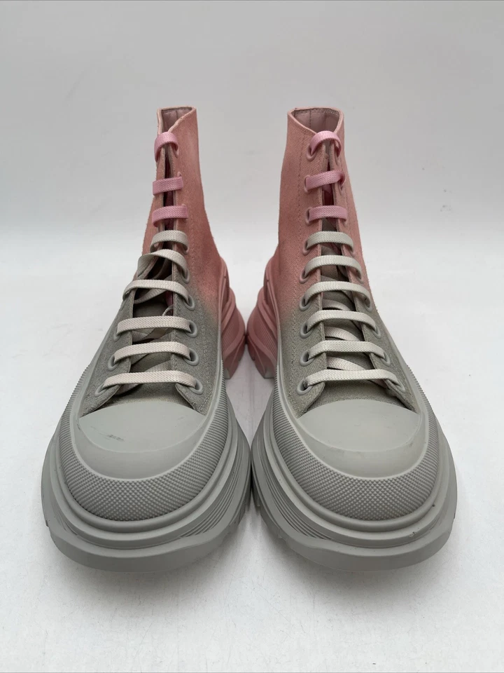 Mujer Alexander McQueen Ombré Botines Con Cordones Rosa/Gris Talla 39 Foto 3 de 4