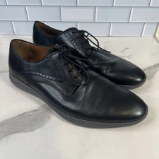 Johnston & Murphy Shoes Mens Black Size 13M TruFoam Sheepskin Oxford Dress