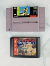 Lot of Paperboy 2 SNES, And Troy Aikman Football Sega, Not Tested Good Condition