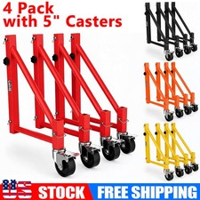 4-Pack Scaffold Outriggers, 1000 Lbs Total Load Capacity with 5" Swivel Casters