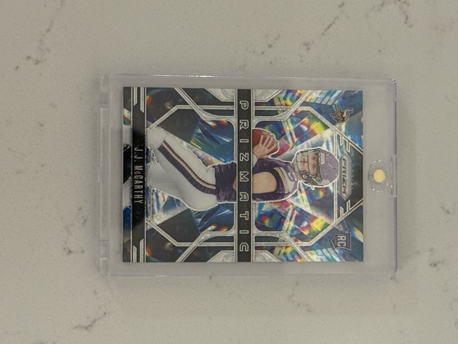 2024 Panini Prizm Prizmatic J.J. McCarthy #8 Disco