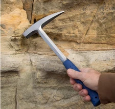 Rock Pick Hammer 22oz – Geology Hammer with Pointed Tip & Shock Reduction Grip