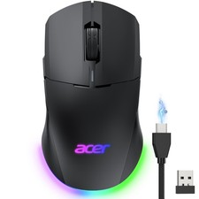 acer Wireless Gaming Mouse for Laptop, 24,000 DPI Wired Computer Mouse with 8...