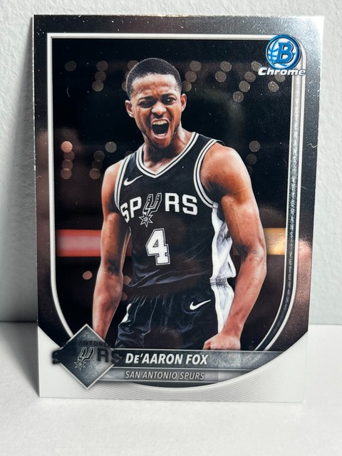 De'AARON FOX 2025 Bowman Chrome NBA Basketball Card #BCV-144 San Antonio Spurs