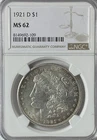 1921 D $1 Morgan Silver One Dollar NGC MS62 Denver