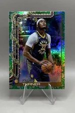 2025-26 Topps Holiday Myles Turner Stocking Stuffer Metallic Holly 1:3002 SSP