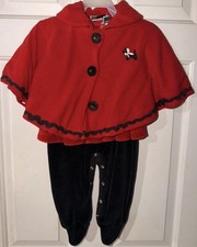 Vintage Classic Characters Infant 3-Piece Holiday Outfit Scootie Dog 12M