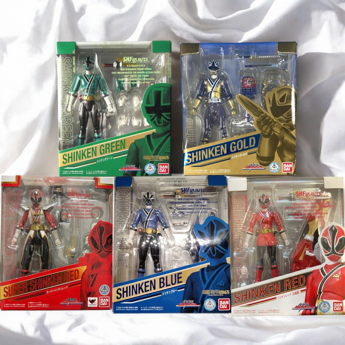 S.H.Figuarts Shinken Red Blue Green Gold Super Red Action Figure 