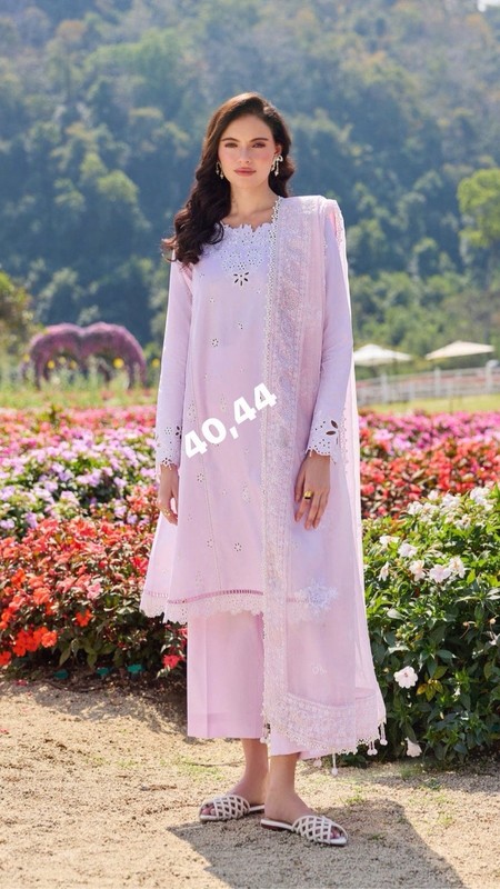 Handmade Women’s Purple Cotton Salwar Kameez 3pc Suit w/ Dupatta, Custom
