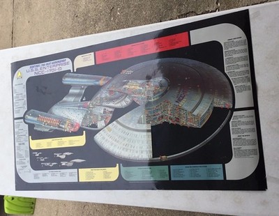 Star Trek Poster U.S.S. Enterprise 24  X 48 