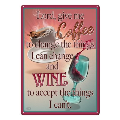 Rivers Edge Products Tin Sign, 17'' x 12'' Weatherproof Wall Art, Lord Give Me